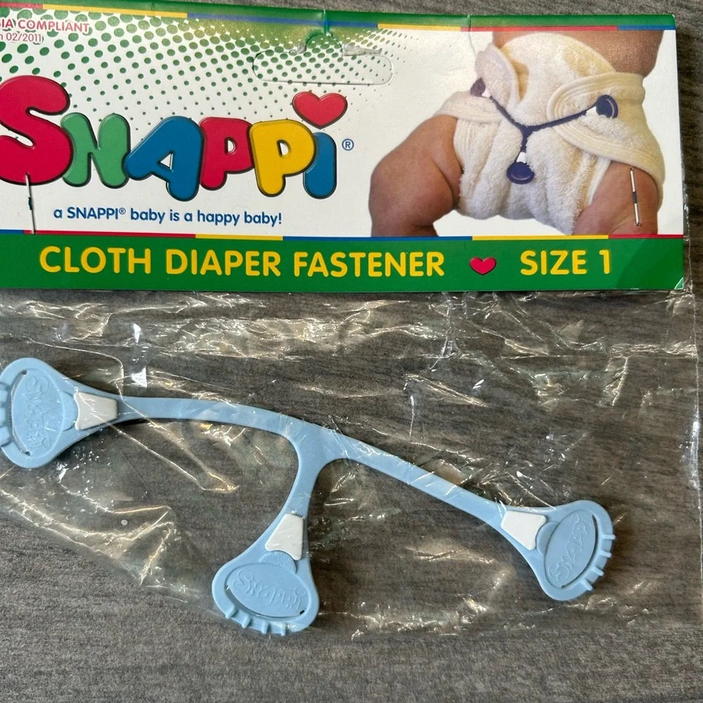 NWT Snappi cloth diaper fastener baby accessory cloth diapering closure hook pin